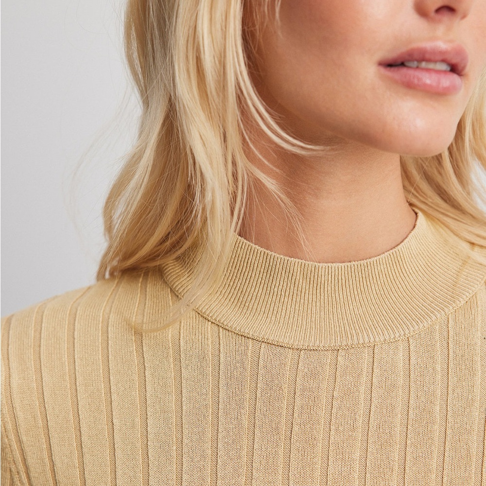 NAKD Ribbed High Neck Sweater - Picture 2 of 3